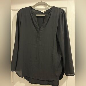Long sleeve black shirt by Alex and Lili.  NWOT.  Size small